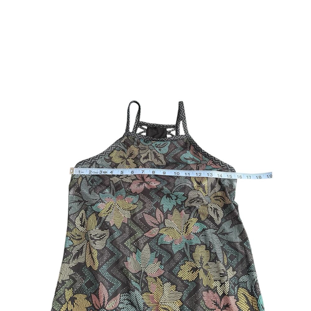 PrAna Green Yellow Ardor Yoga Comfortable Square Neckline Racerback Dress Small - Picture 9 of 10